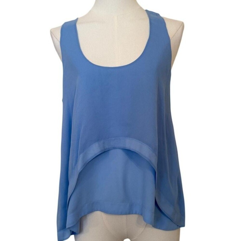 Elizabeth and James "Marley" Cornflower Blue Sleeveless Blouse - Small